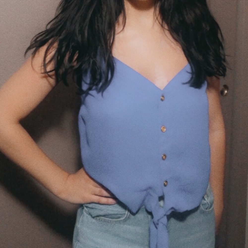 Blue tank